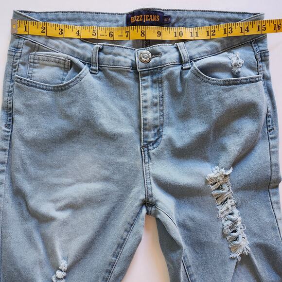 Buzz Jeans Distressed Skinny Leg Juniors Size 13/14 - Picture 6 of 9